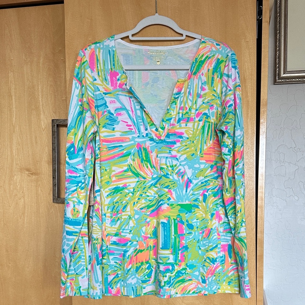 Lilly Pulitzer Multicolor Long Sleeve Top or beach coverup